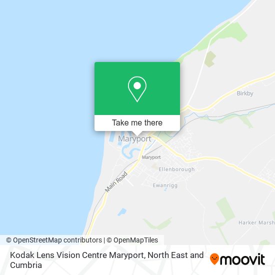 Kodak Lens Vision Centre Maryport map