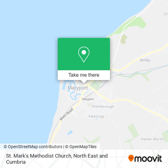 St. Mark's Methodist Church map