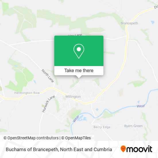 Buchams of Brancepeth map