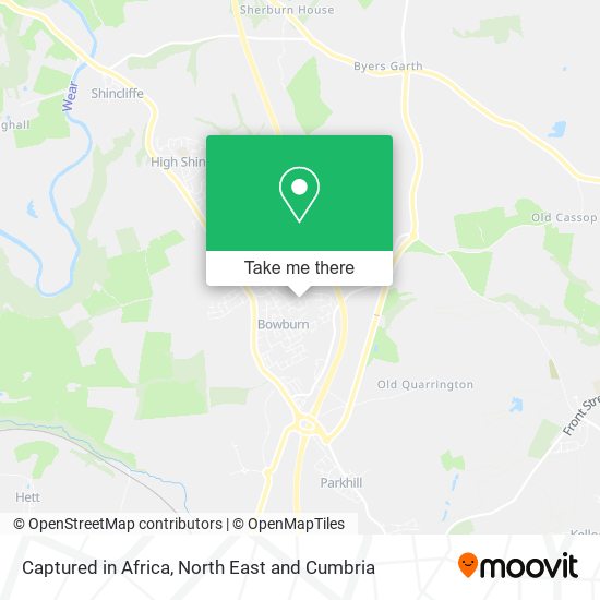 Captured in Africa map