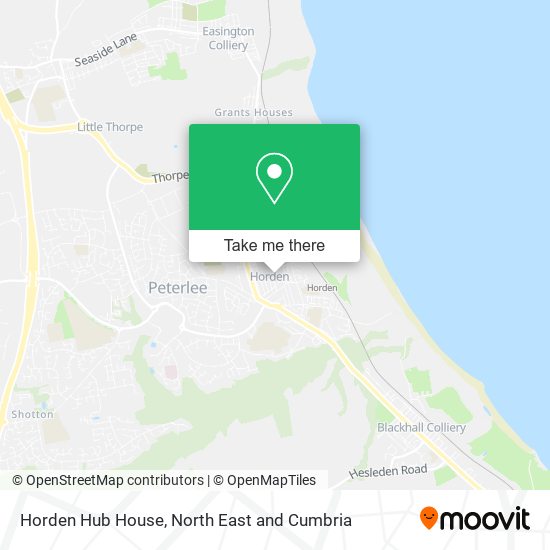 Horden Hub House map