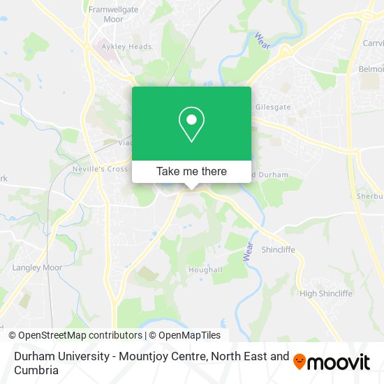 Durham University - Mountjoy Centre map