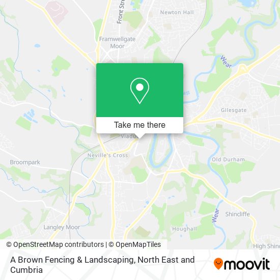 A Brown Fencing & Landscaping map