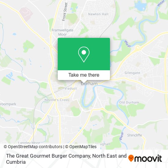 The Great Gourmet Burger Company map