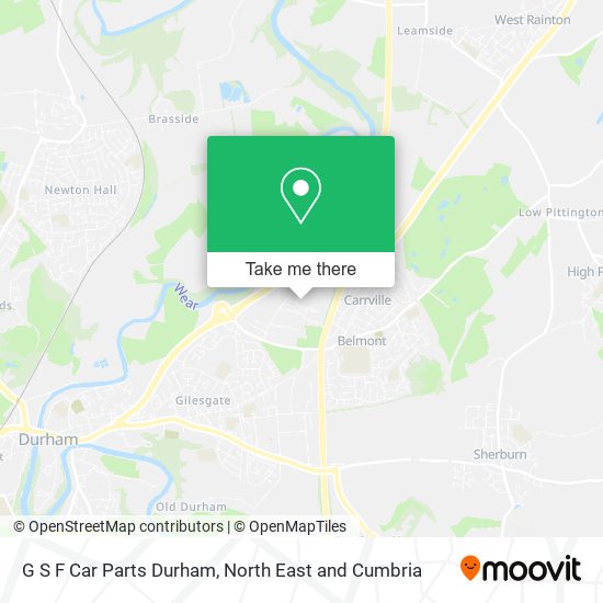 G S F Car Parts Durham map