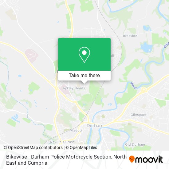 Bikewise - Durham Police Motorcycle Section map