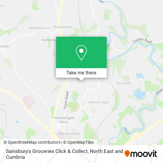 Sainsbury's Groceries Click & Collect map