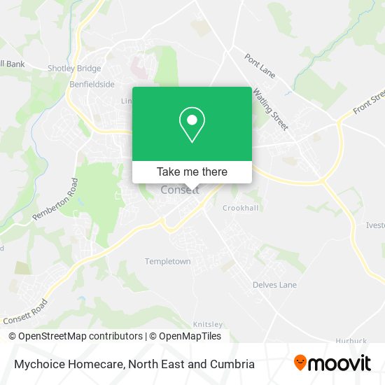 Mychoice Homecare map
