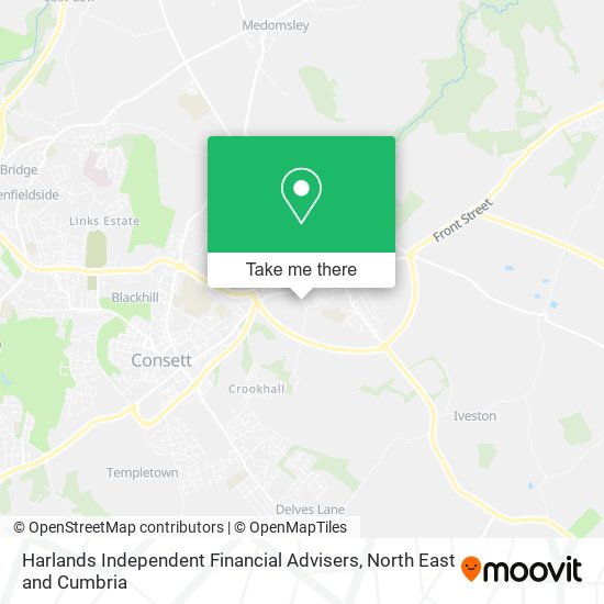 Harlands Independent Financial Advisers map