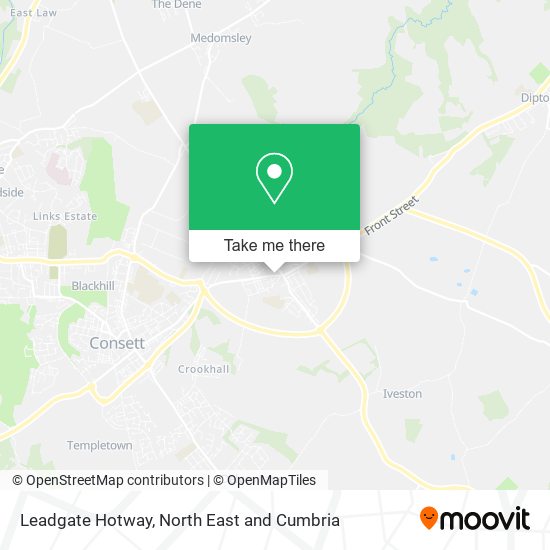 Leadgate Hotway map