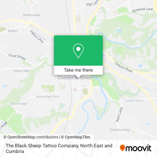 The Black Sheep Tattoo Company map