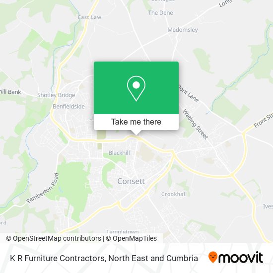 K R Furniture Contractors map