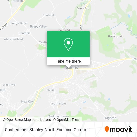 Castledene - Stanley map
