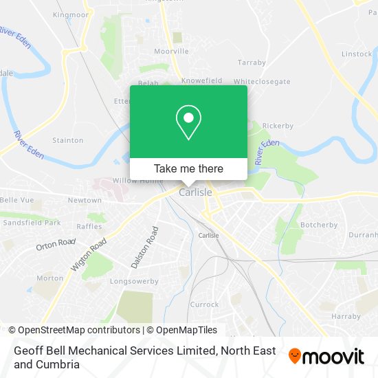Geoff Bell Mechanical Services Limited map