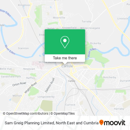 Sam Greig Planning Limited map
