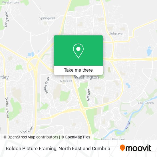 Boldon Picture Framing map