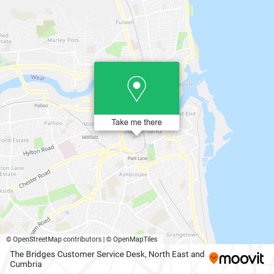 The Bridges Customer Service Desk map