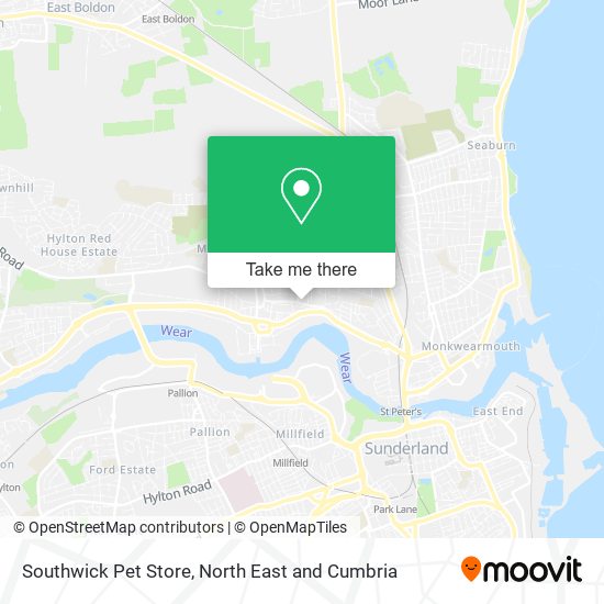 Southwick Pet Store map