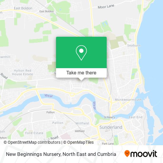 New Beginnings Nursery map
