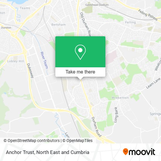 Anchor Trust map