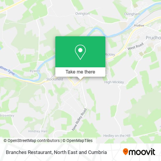 Branches Restaurant map