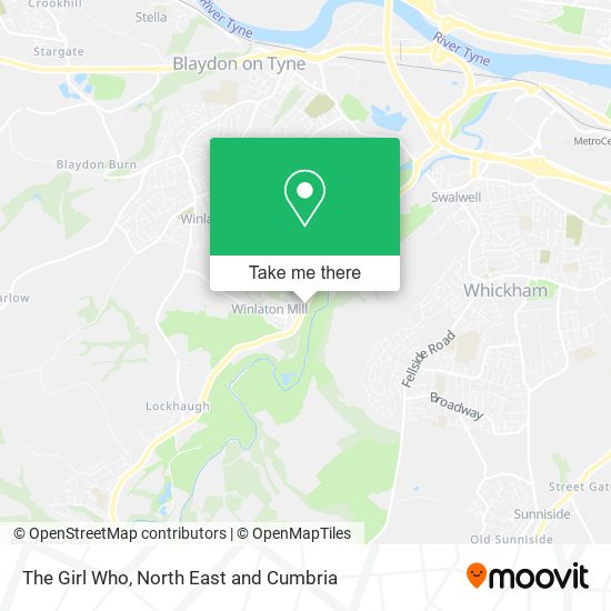The Girl Who map