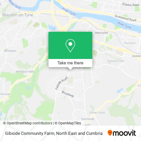 Gibside Community Farm map