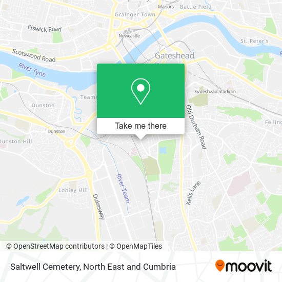 Saltwell Cemetery map