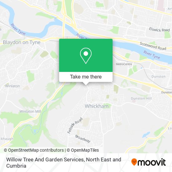 Willow Tree And Garden Services map