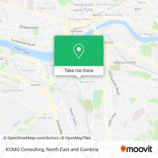 KCMG Consulting map