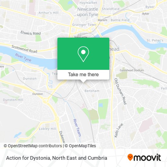 Action for Dystonia map