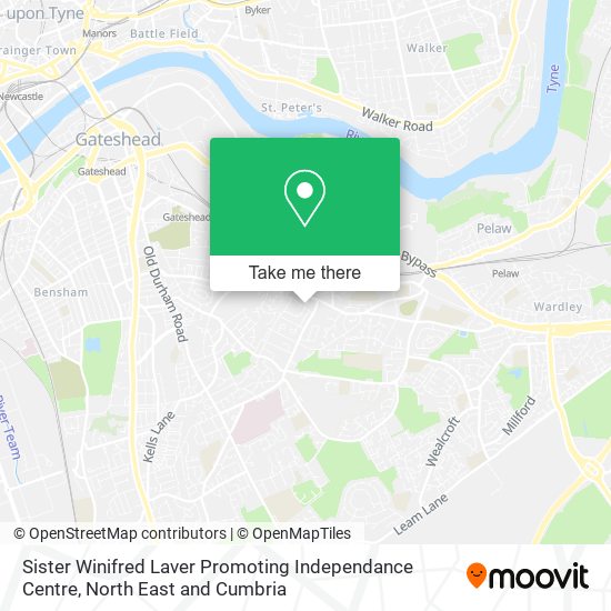 Sister Winifred Laver Promoting Independance Centre map