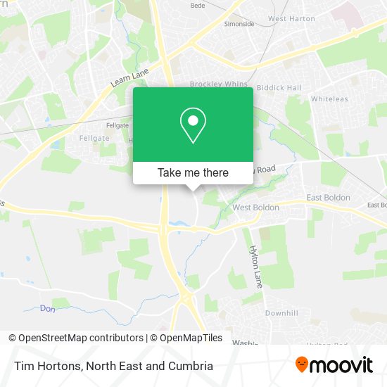 Tim Hortons map
