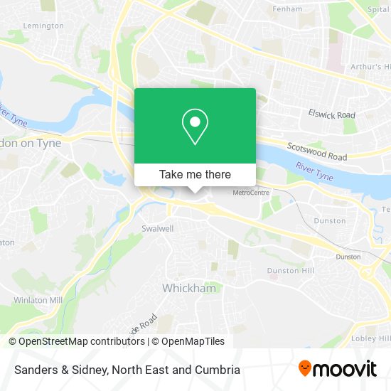Sanders & Sidney map