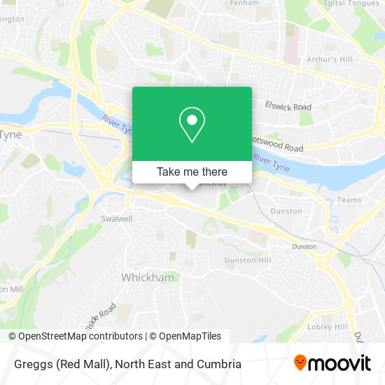 Greggs (Red Mall) map