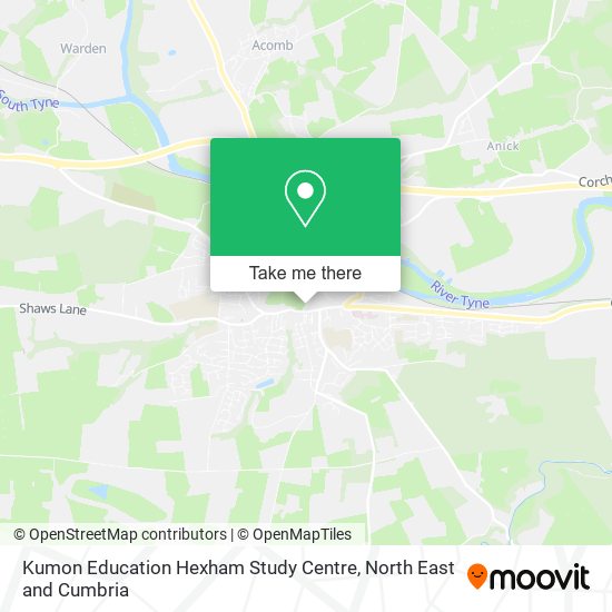 Kumon Education Hexham Study Centre map