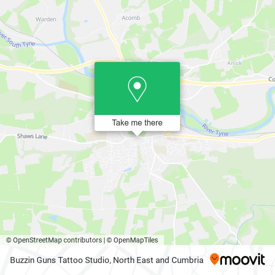 Buzzin Guns Tattoo Studio map