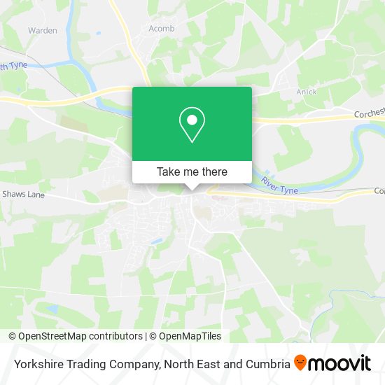 Yorkshire Trading Company map