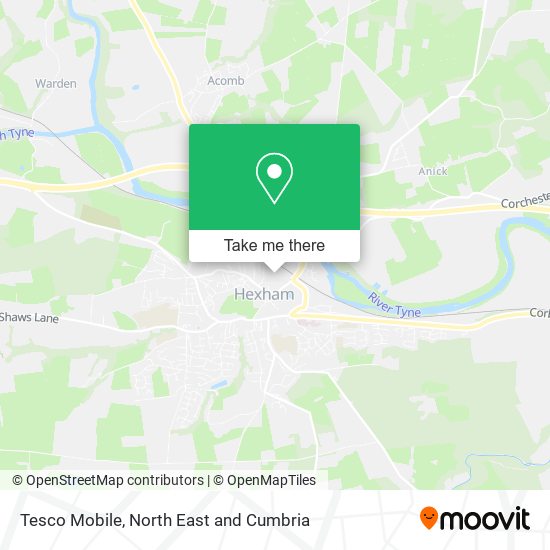 Tesco Mobile map