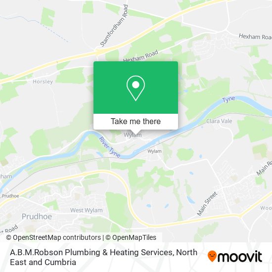 A.B.M.Robson Plumbing & Heating Services map