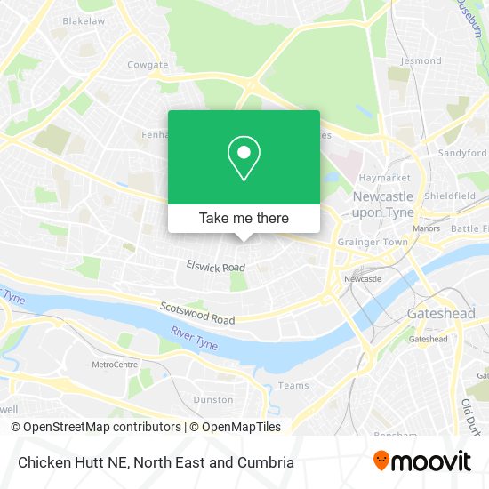Chicken Hutt NE map