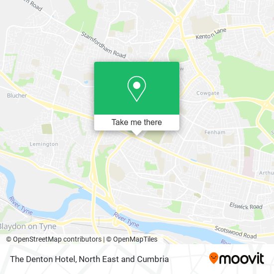 The Denton Hotel map