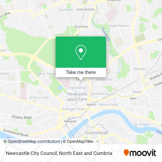 Newcastle City Council map