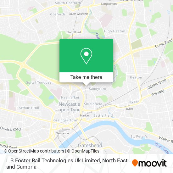 L B Foster Rail Technologies Uk Limited map