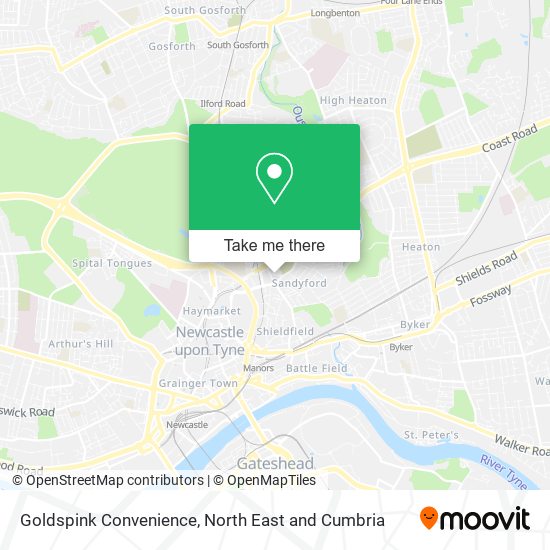 Goldspink Convenience map