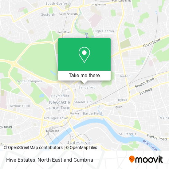 Hive Estates map