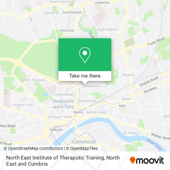 North East Institute of Theraputic Training map