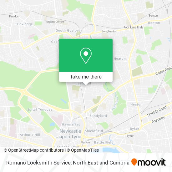 Romano Locksmith Service map