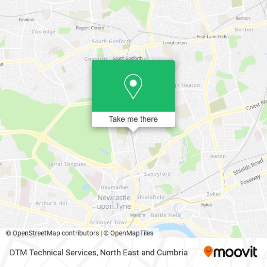 DTM Technical Services map