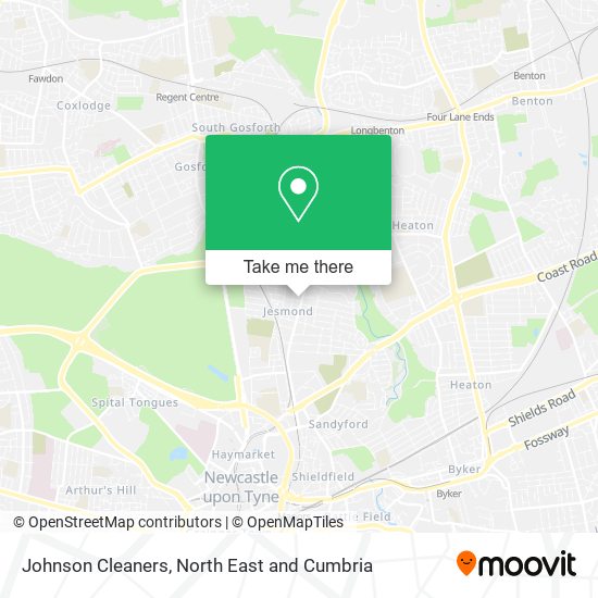 Johnson Cleaners map